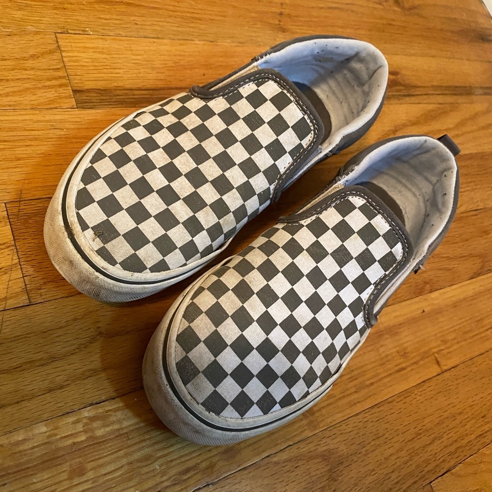 Grey and white vans